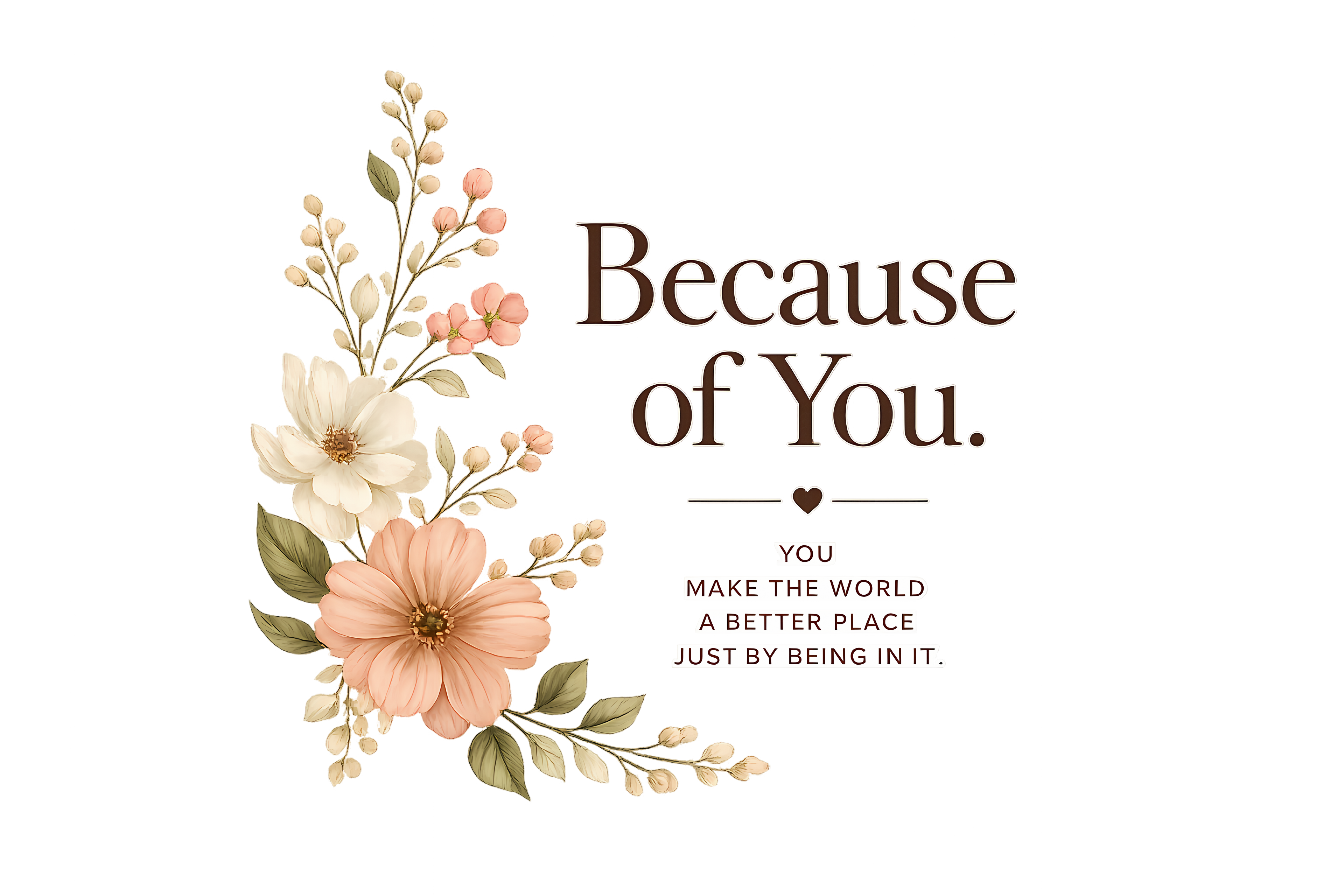 Thankful for You Mug | Because of You